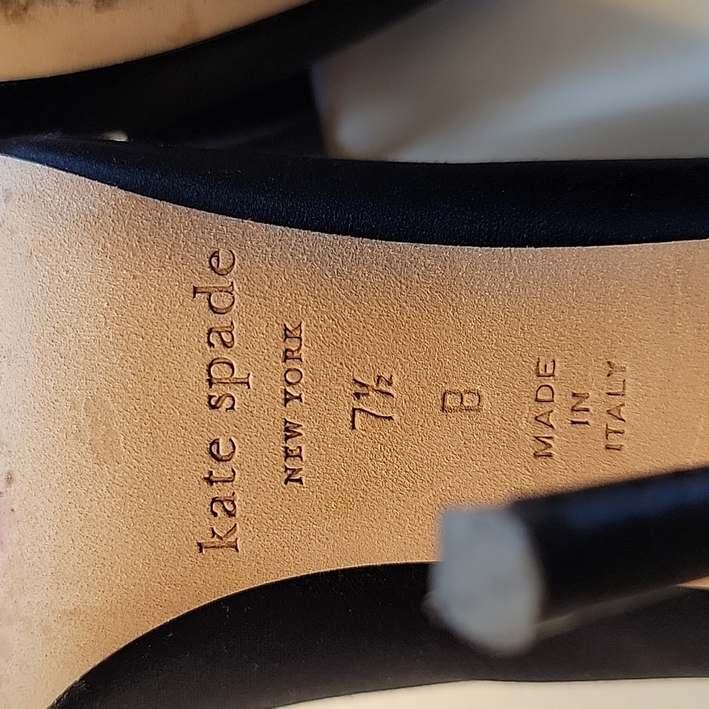 Kate Spade New York Satin Bow Pointy Heels Size 7.5 - Picture 6 of 6